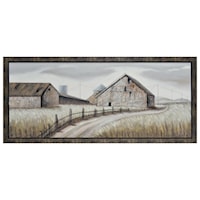 Dusty Road Framed Hand Painted Canvas