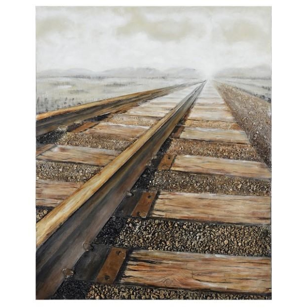 Crestview Collection Prints and Paintings Rail Way Oil Painting