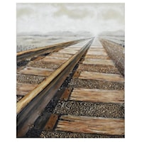 Rail Way Oil Painting