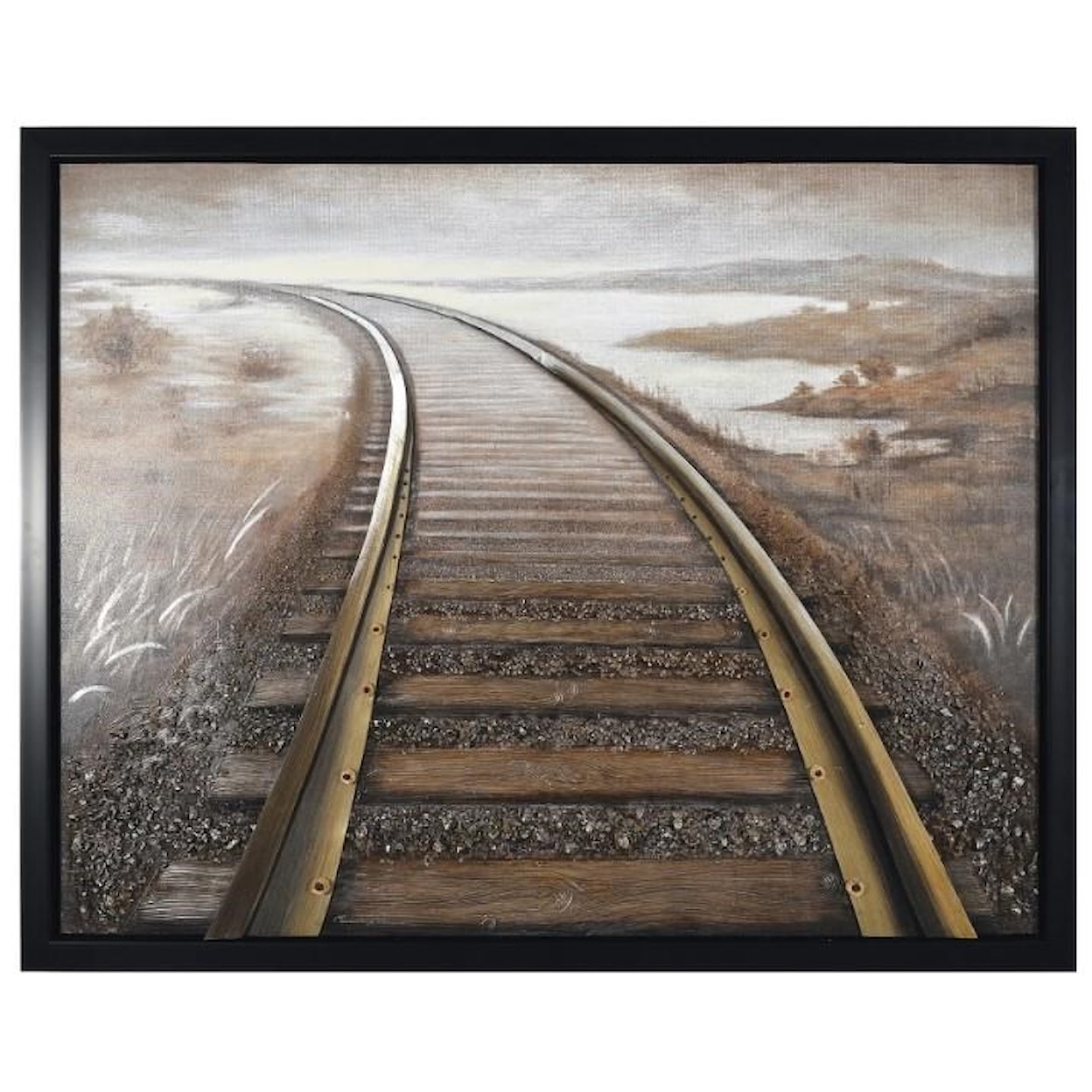 Crestview Collection Prints and Paintings Rushing Way Handpainted Canvas