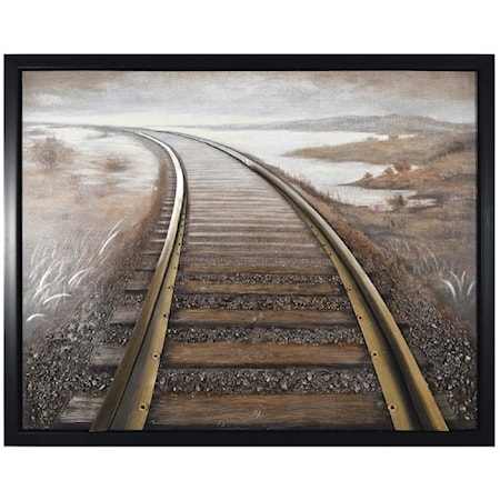 Rushing Way Handpainted Canvas