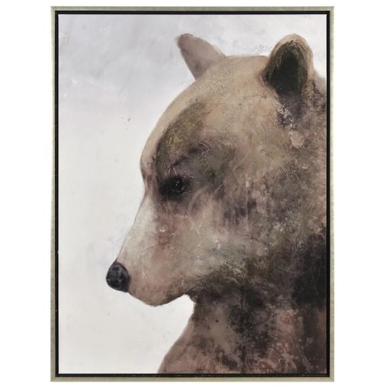 Crestview Collection Prints and Paintings Smokey Rustic Brown Bear
