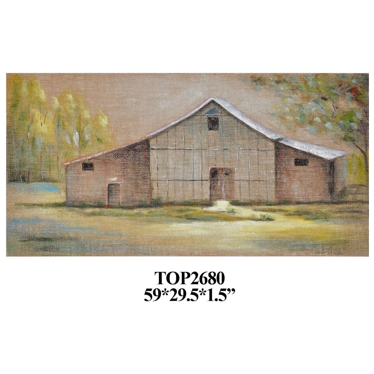 Crestview Collection Prints and Paintings Seasonal Barn 2