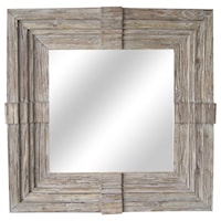 Notched Decorative Framed Mirror