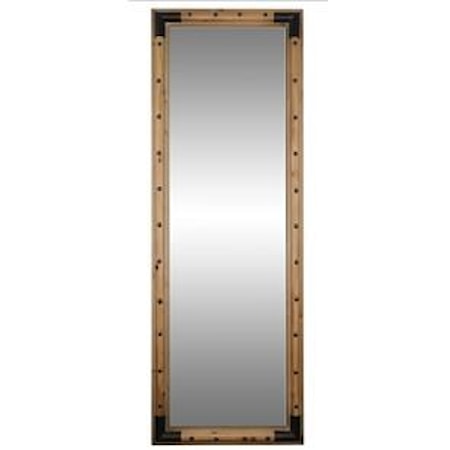 Rustic Wooden Wall Mirror