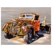 Mater Hand Paint on Wood with 3D Metal Accents