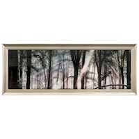 Long The Line Framed Crackled Tempered Glass Wall Décor