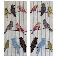 Party Line Set of 2 Wooden Wall Décor