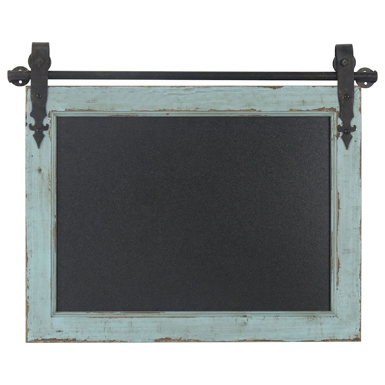 Crestview Collection Wall Décor Chalk Board on Metal Slide