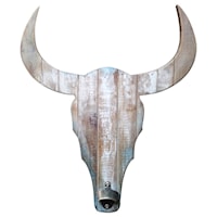 Horns Up Wooden Wall Décor