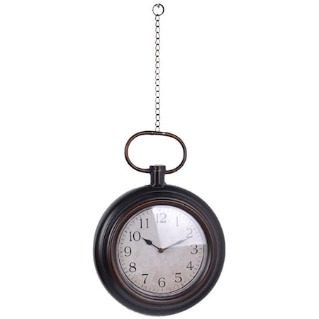 Small Decorative Metal Wall Clock