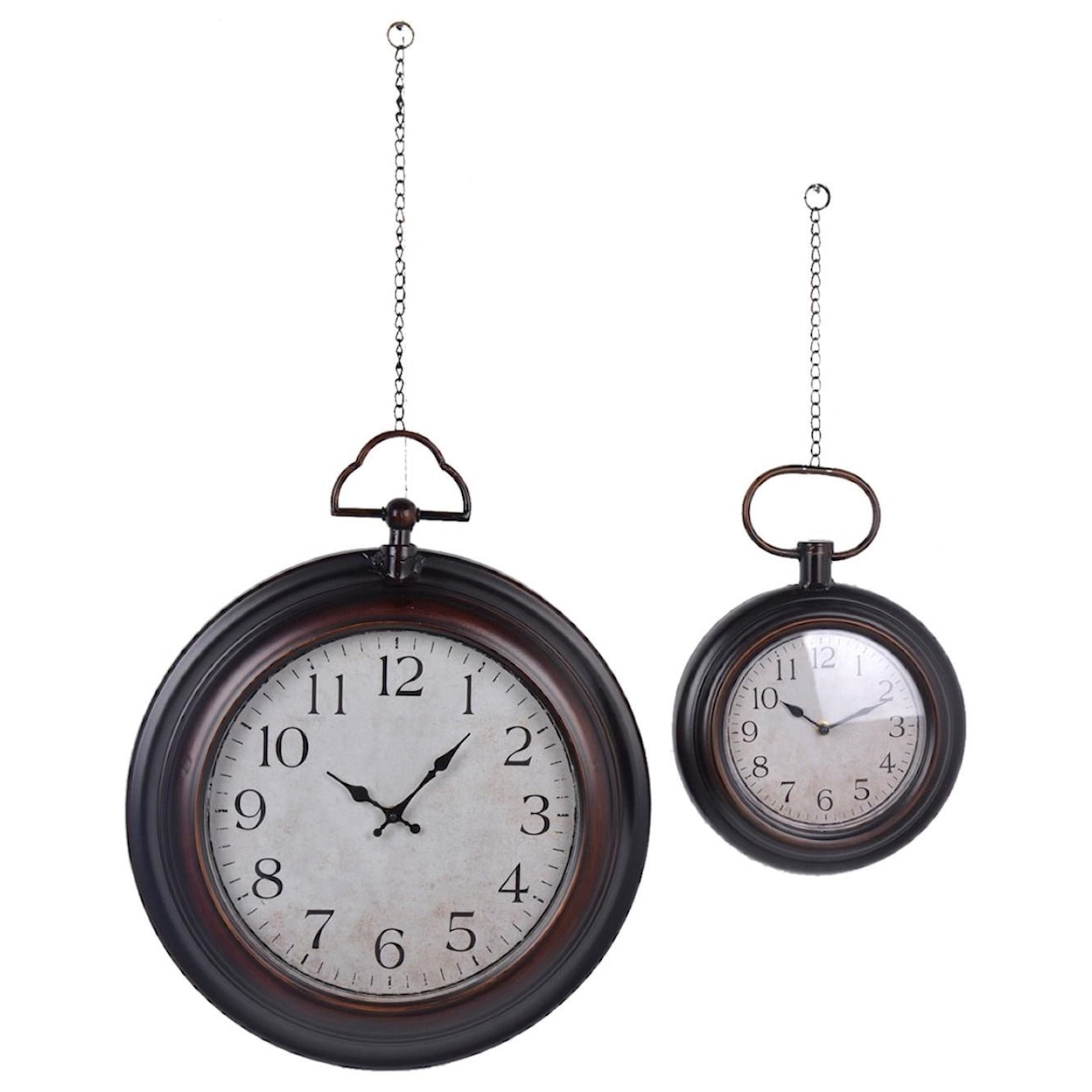 Crestview Collection Wall Décor Small Decorative Metal Wall Clock