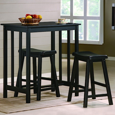 3 Piece Counter Height Table & Stool Set