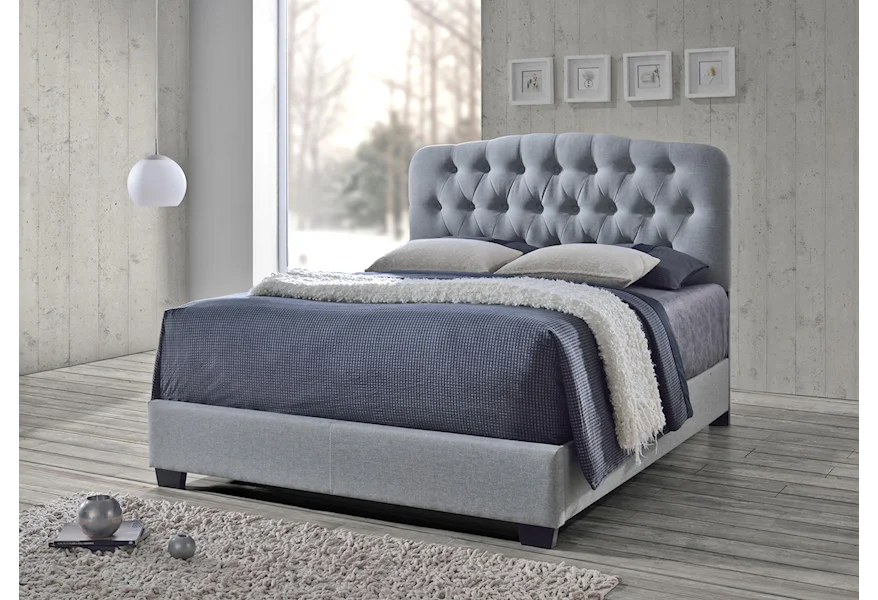 Tilda 5274 Tilda Upholstered Bed by CM at Del Sol Furniture