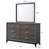 Crown Mark Akerson Queen 7-PC Bedroom Group