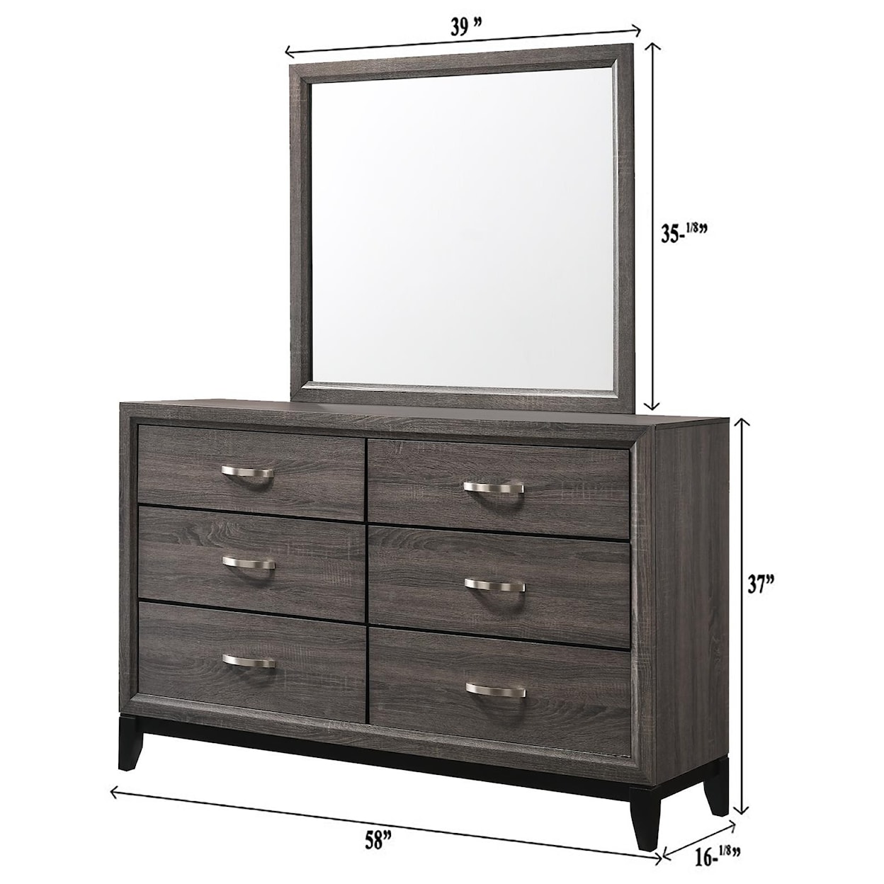 Crown Mark Akerson Queen 7-PC Bedroom Group