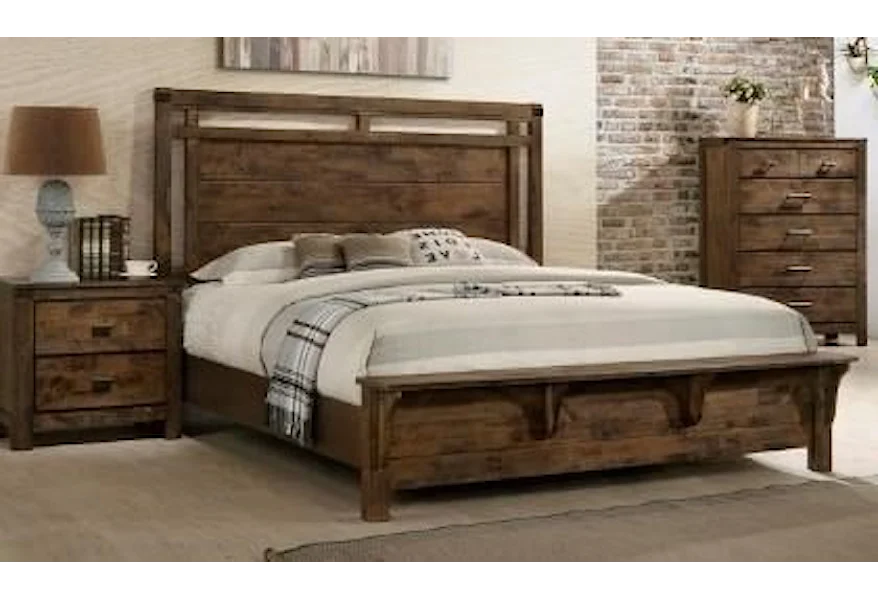 B4800 King Sleigh Bed by Crown Mark at Furniture Fair - North Carolina