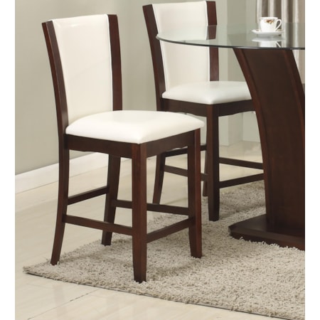 White Counter Height Stool