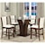 Crown Mark Camelia White 5 Piece Counter Height Table and Stool Set