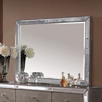 Dresser Mirror with Mirrored Glass Frame
