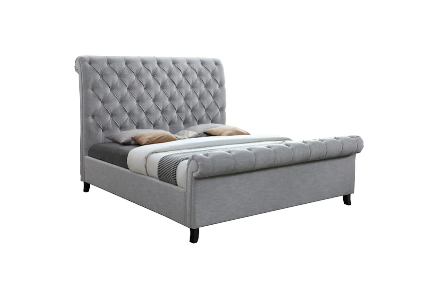 Kate King Upholstered Bed by Crown Mark at Royal Furniture