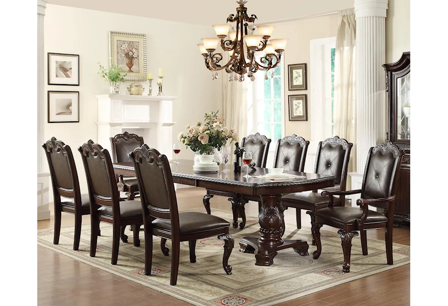 Kiera Dining Table Set by Crown Mark at Furniture Fair - North Carolina