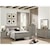 Crown Mark Louis Philippe Twin Panel Bed, Dresser, Mirror and Nightstand Package