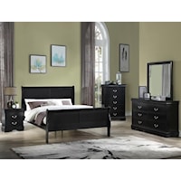 Queen Panel Bed, Nightstand and Chest Package