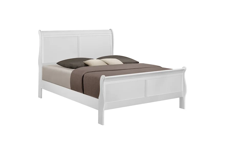 Louis Philippe Full Panel Bed by Crown Mark at Sam Levitz Furniture