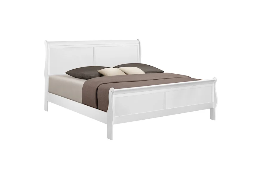 Louis Philip Queen Panel Bed  by Crown Mark at Galleria Furniture, Inc.