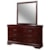 Crown Mark Louis Philip Transitional 6 Drawer Dresser with Mirror