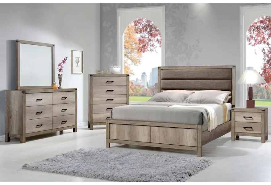 Matteo Full 5 Piece Bedroom Group by Crown Mark at Royal Furniture