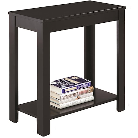Chairside Table W/Inlay Shelf
