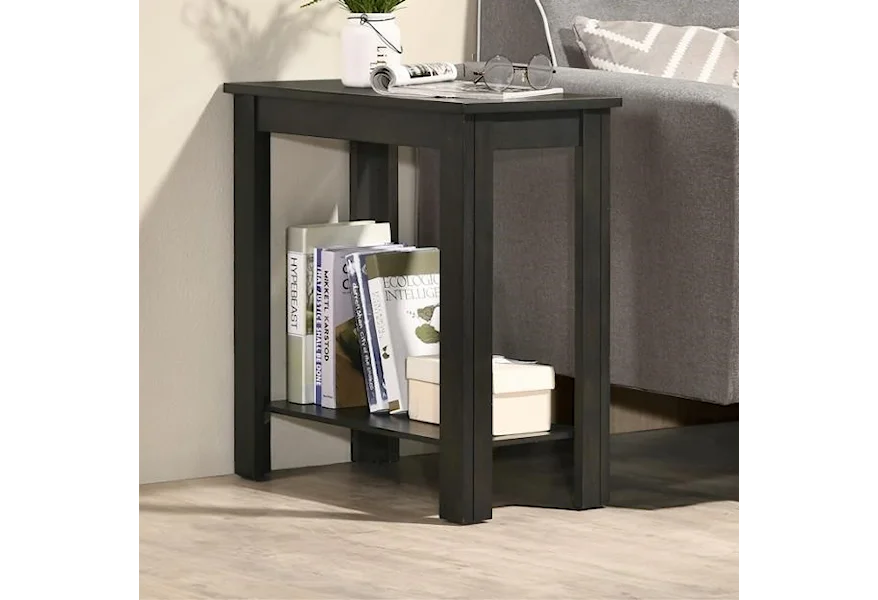 Pierce Chairside Table by Crown Mark at Darvin Furniture