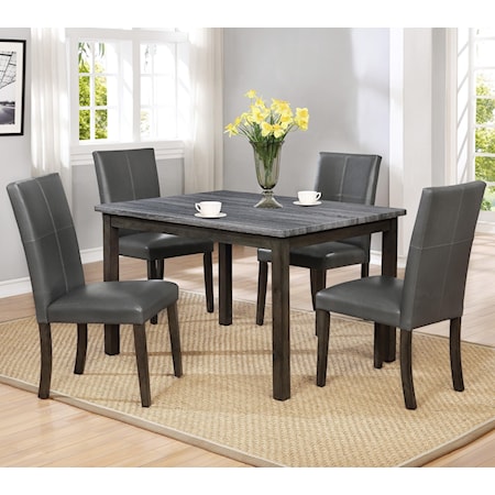 5 Piece Table & Chair Set