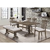 Crown Mark Quincy 5 Piece Table and Chair Set