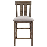 Counter Height Stool with Upholstered Seat