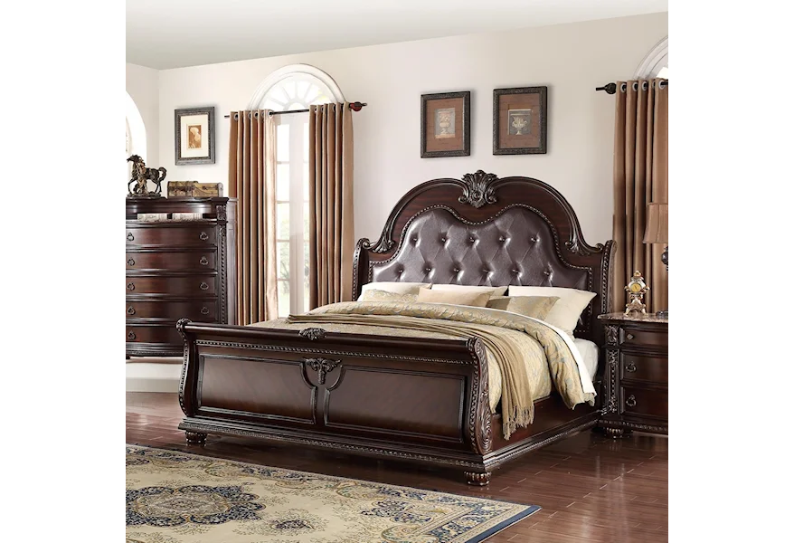 Stanley Bedroom King Panel Bed by Crown Mark at Furniture Fair - North Carolina