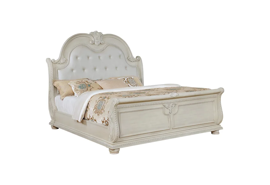 Stanley Bedroom King Panel Bed by Crown Mark at Royal Furniture