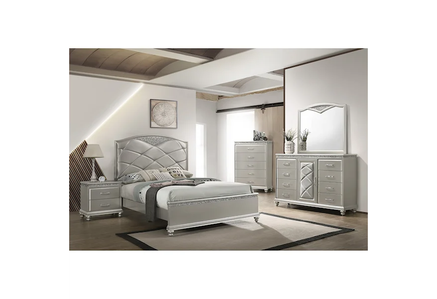 VALIANT King Bedroom Group by Crown Mark at Galleria Furniture, Inc.