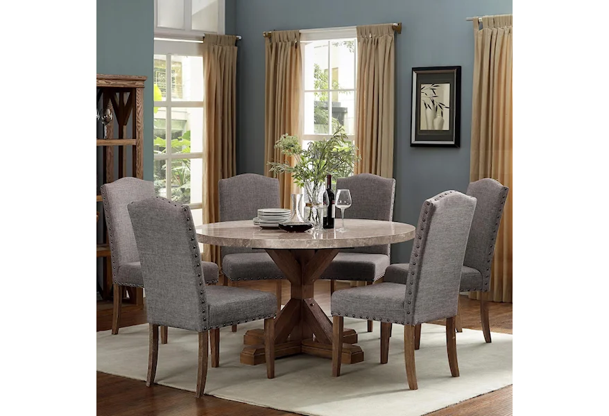 Vesper Dining Dining Room Set by Crown Mark at Galleria Furniture, Inc.