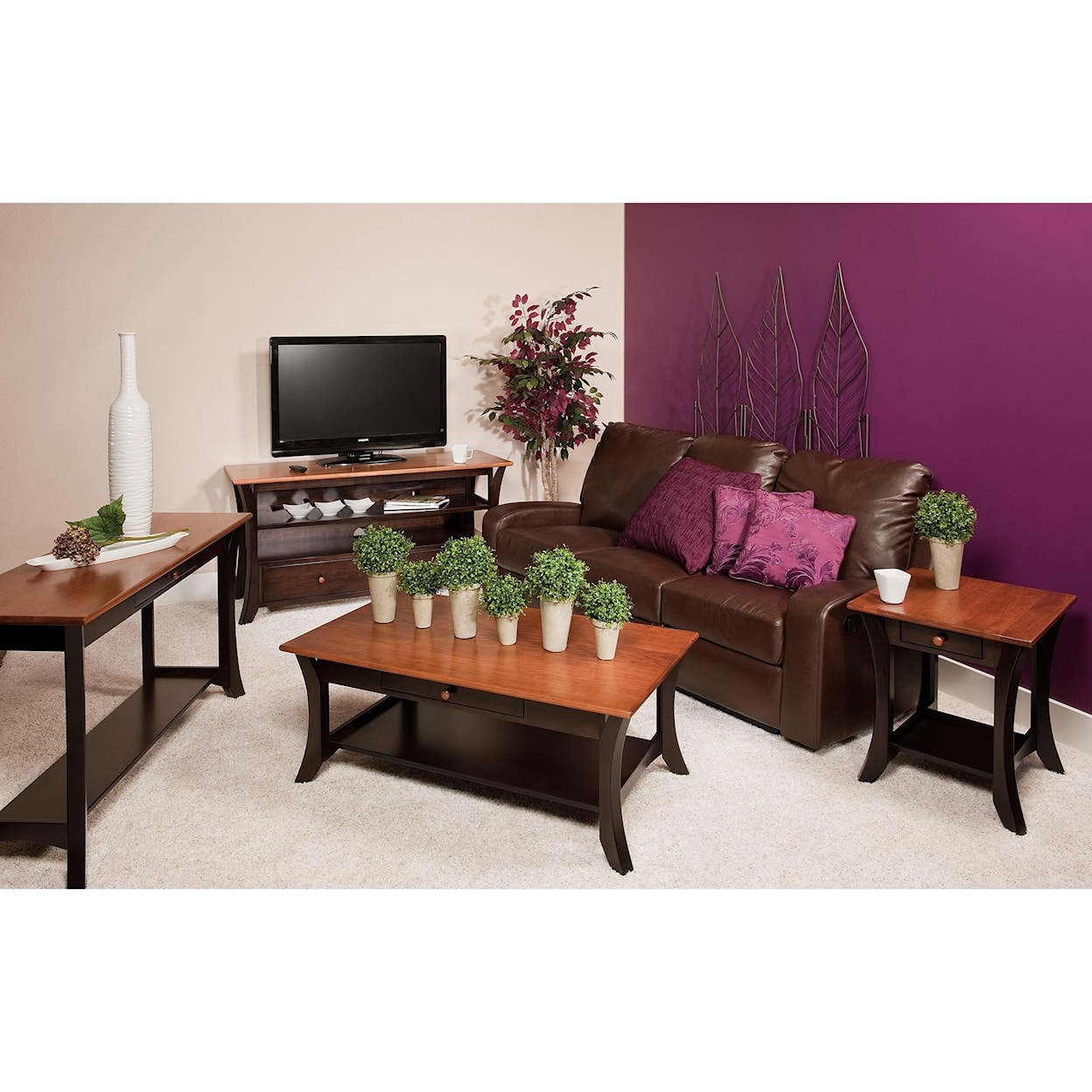 Crystal Valley Hardwoods Catalina Sofa Table