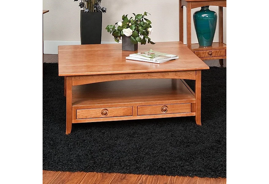 Shaker Hill Coffee Table by Crystal Valley Hardwoods at Saugerties Furniture Mart