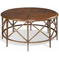 Wrought Iron Round Cocktail Table