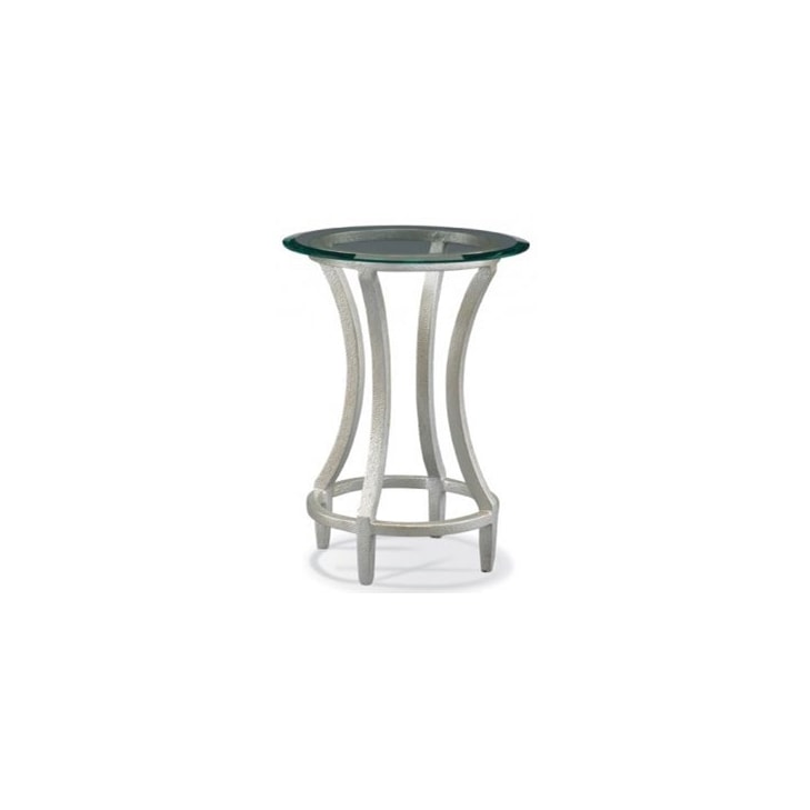 Sherrill Occasional Masterpiece - Stippled Platinum Drink Table