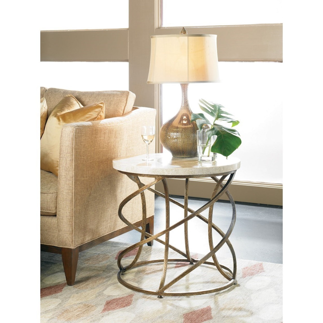 CTH Sherrill Occasional Masterpiece - Boing Round Lamp Table