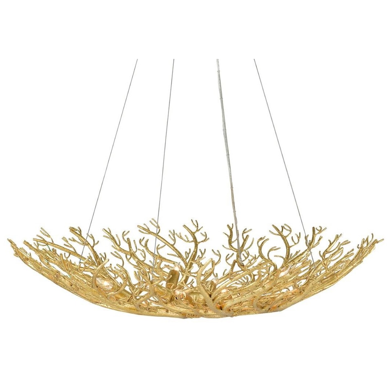 Currey & Co Sea Fan Sea Fan bowl Chandelier