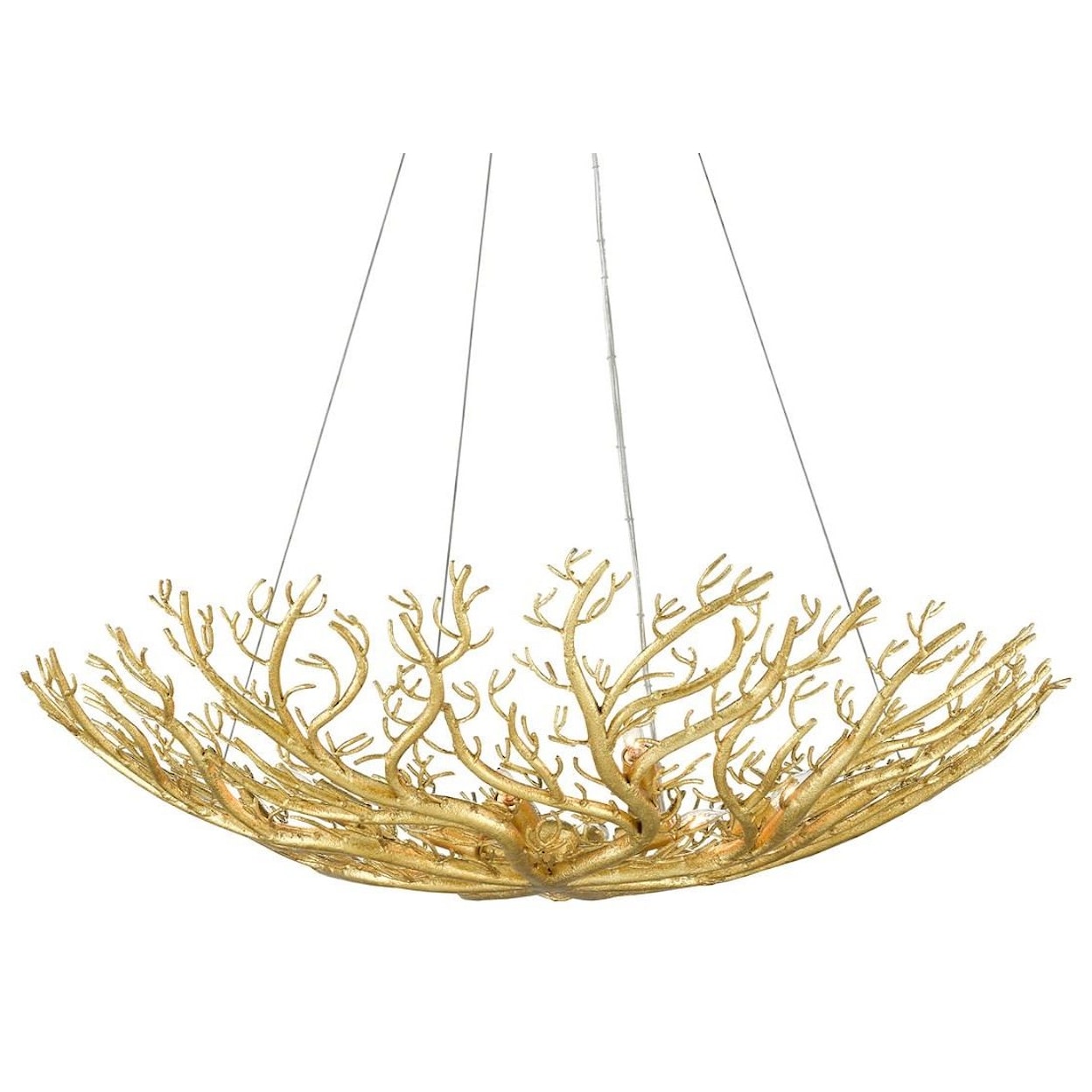 Currey & Co Sea Fan Sea Fan bowl Chandelier