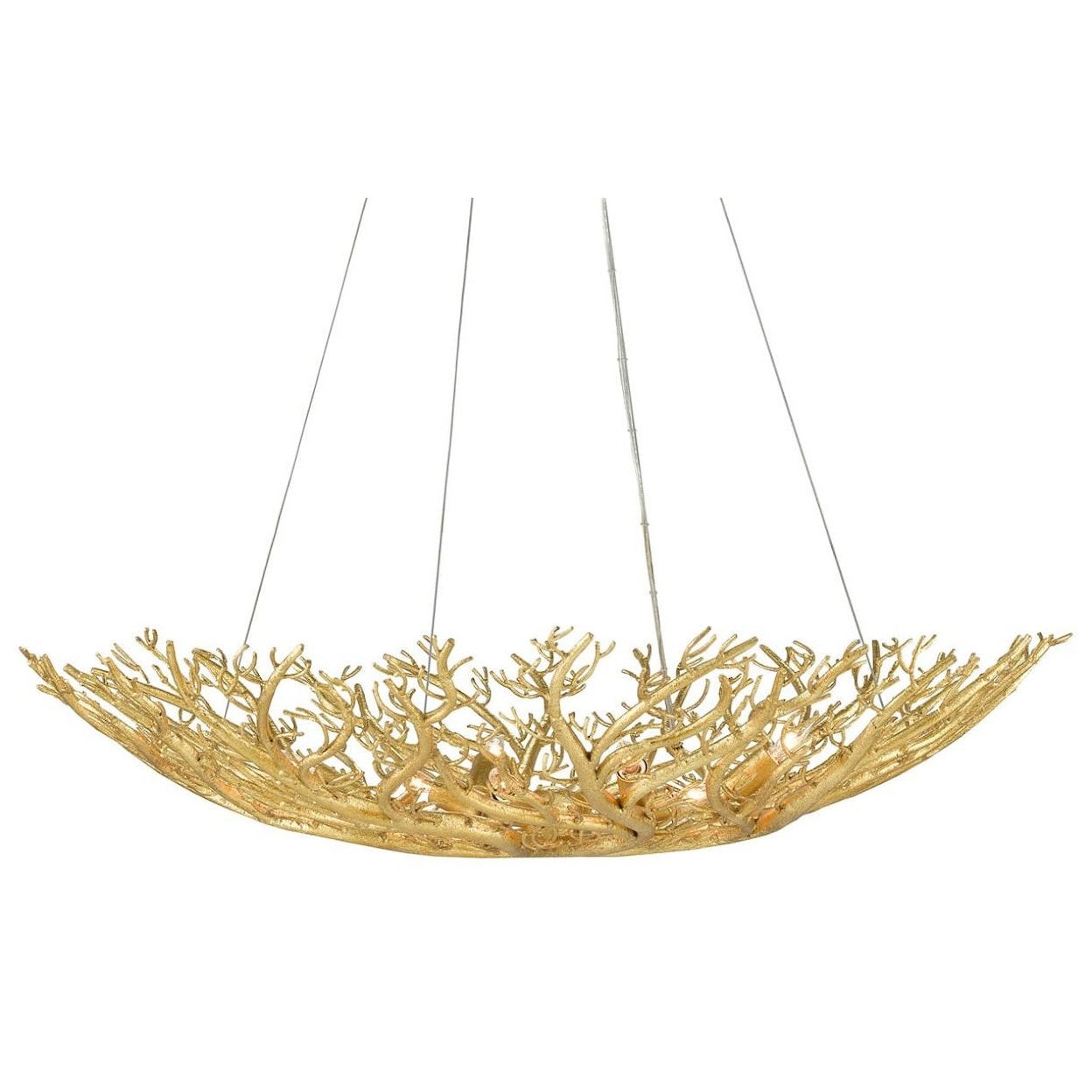 Currey & Co Sea Fan Sea Fan bowl Chandelier