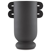 Happy 40 Straight Black Vase